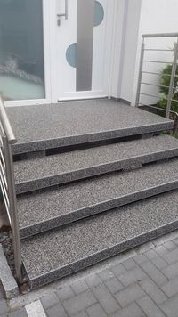 Steinteppich, Au&szlig;en Treppen Sanierung, Au&szlig;en Treppe